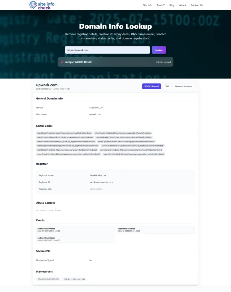 siteinfocheck-domain-info
